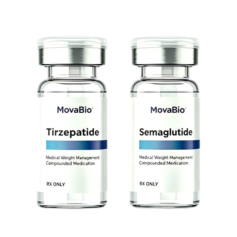 MovaBio research-grade GLP-1 peptide vials